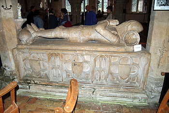 The tomb of Sir Nigel Loryng June 2012